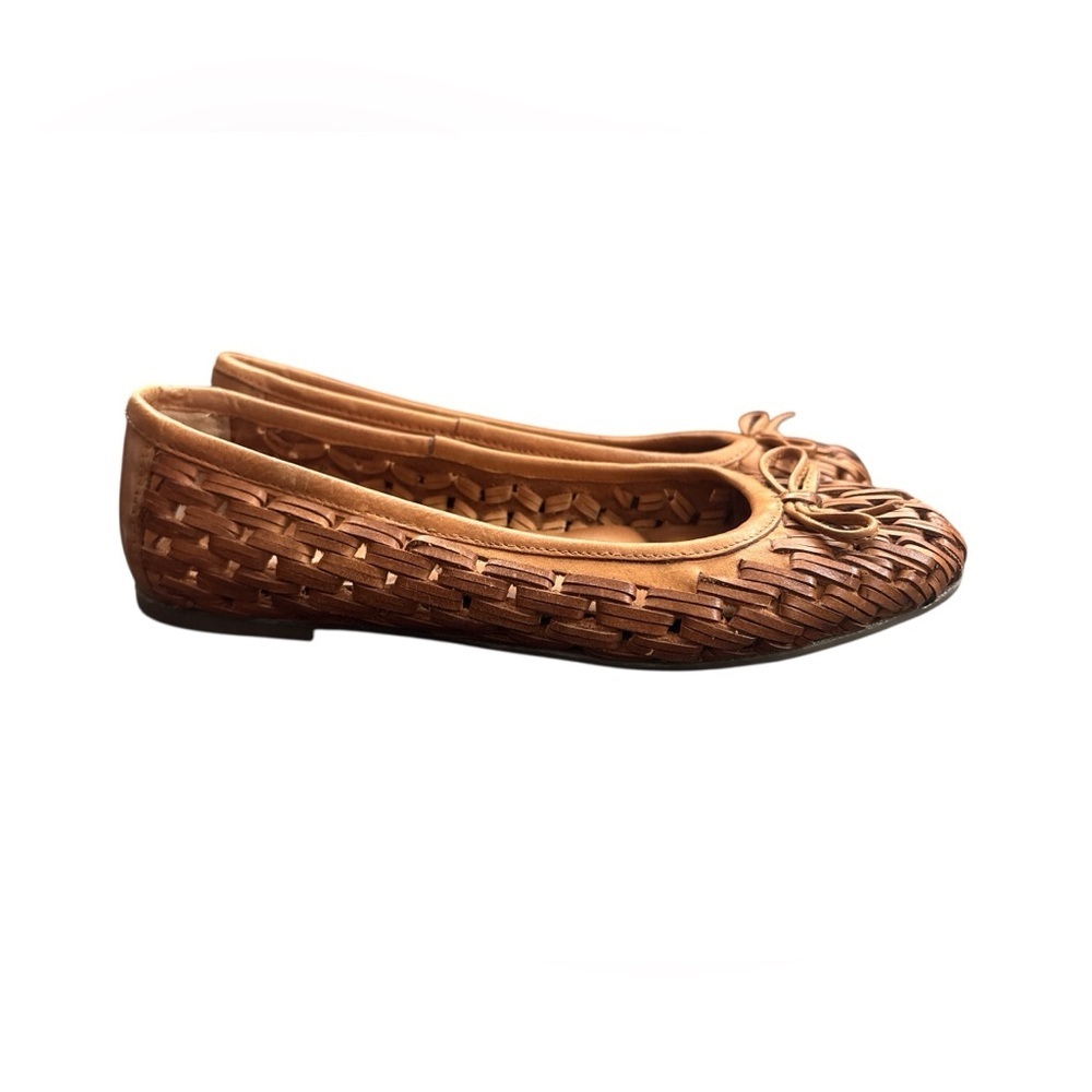 Lucky Brand Mogeni Woven Ballet Tan Flats Woman Sz 6 - Picture 2 of 6